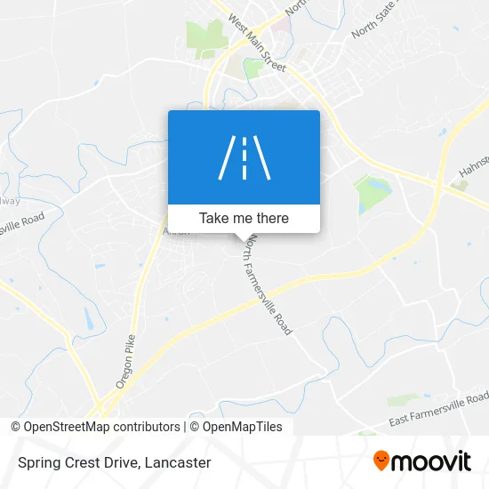 Spring Crest Drive map