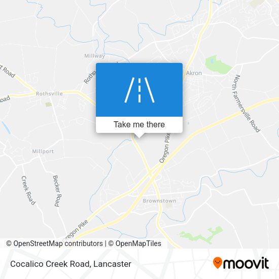 Cocalico Creek Road map