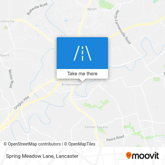 Spring Meadow Lane map