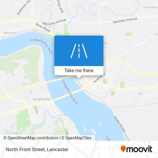 North Front Street map