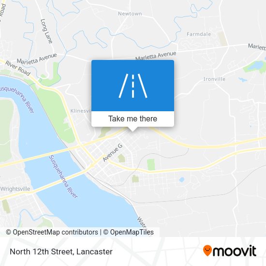 Mapa de North 12th Street