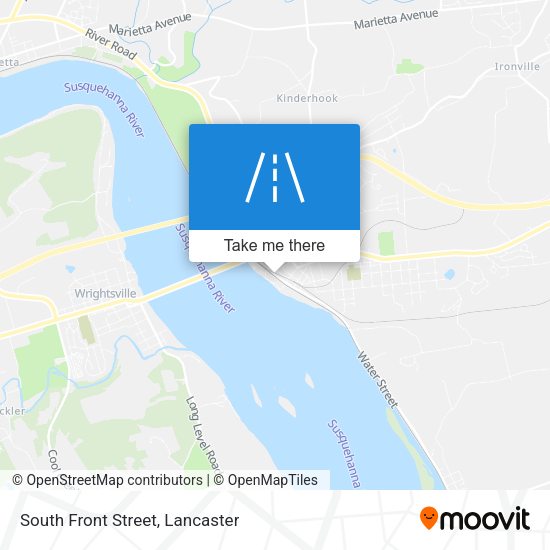 South Front Street map
