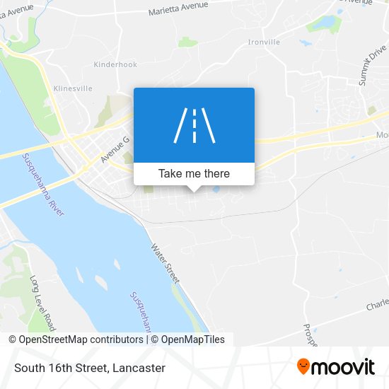 Mapa de South 16th Street