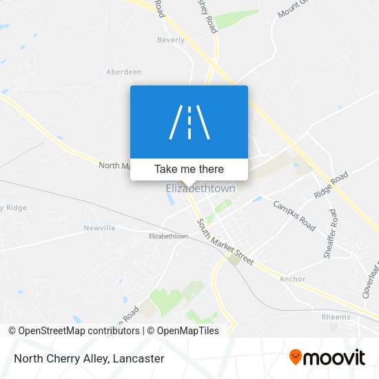 North Cherry Alley map