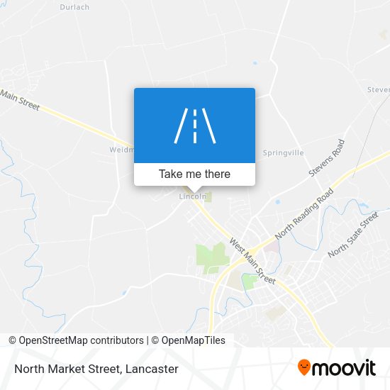 North Market Street map