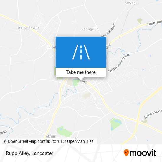 Mapa de Rupp Alley