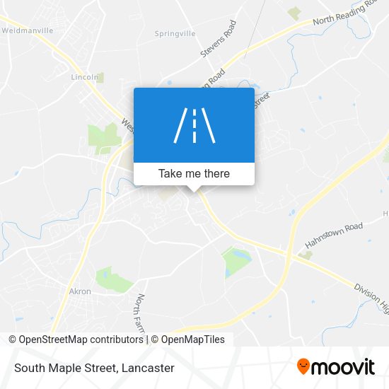South Maple Street map