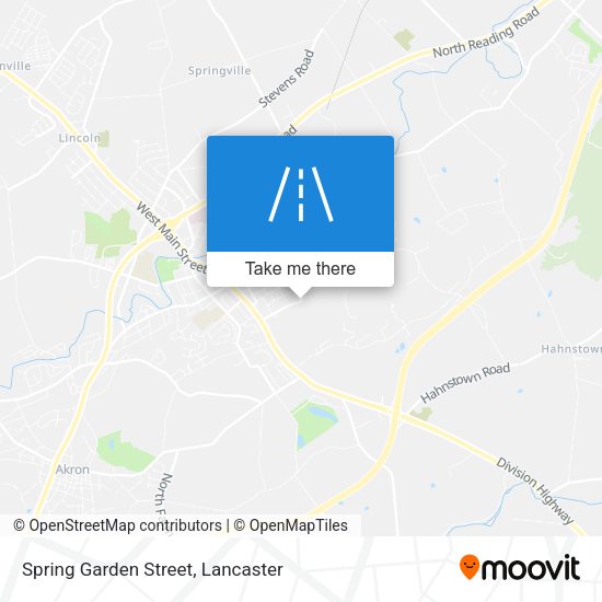 Spring Garden Street map