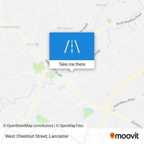 Mapa de West Chestnut Street