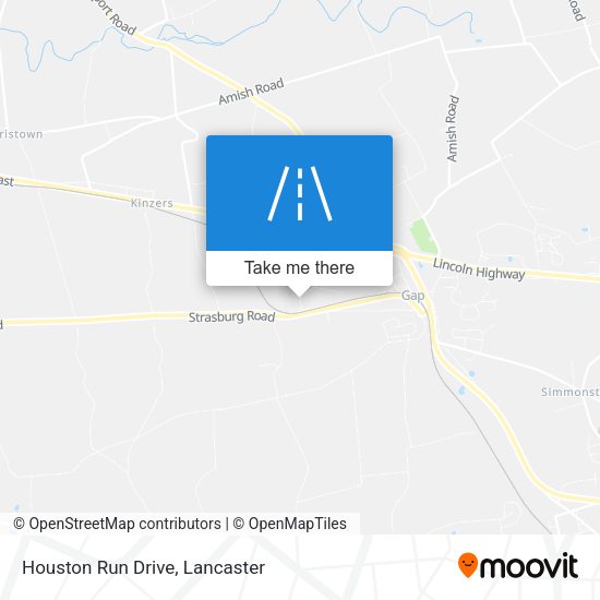 Houston Run Drive map