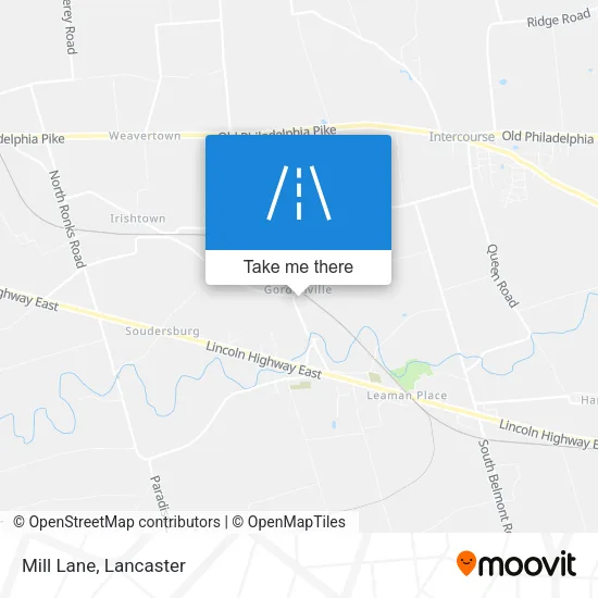 Mill Lane map