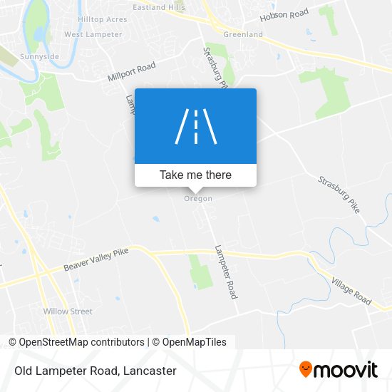 Old Lampeter Road map
