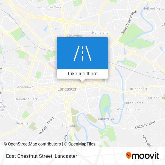 Mapa de East Chestnut Street
