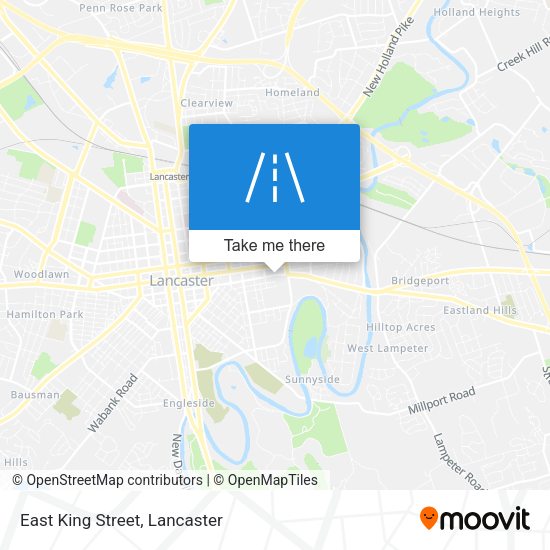 Mapa de East King Street