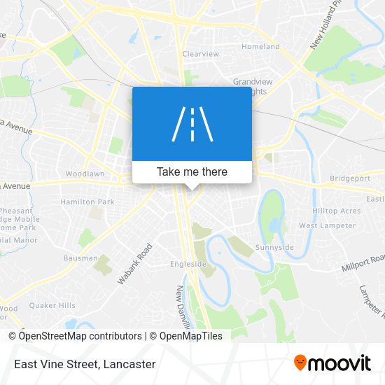 Mapa de East Vine Street