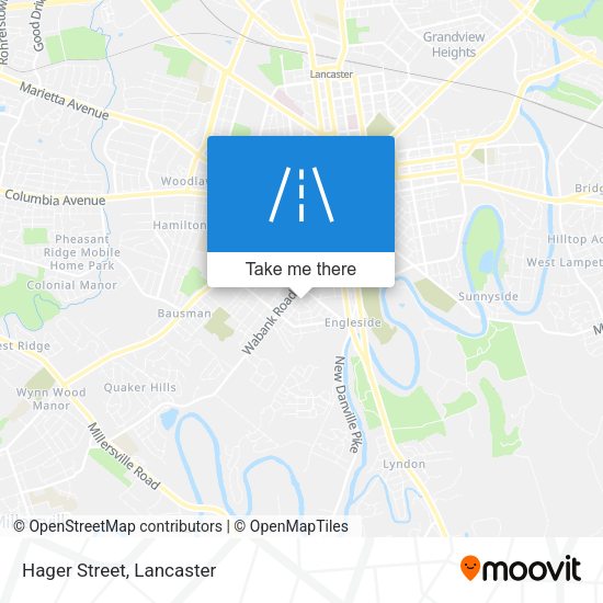 Mapa de Hager Street