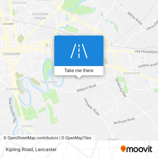 Kipling Road map