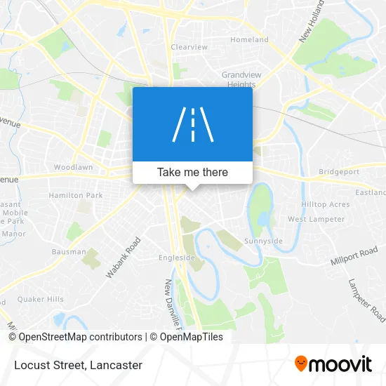 Locust Street map