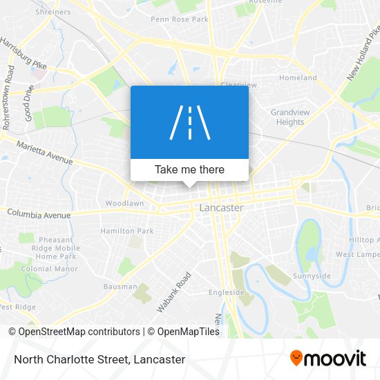 North Charlotte Street map