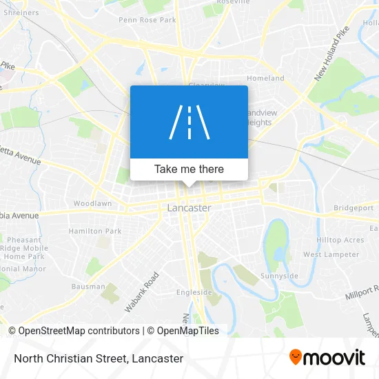 North Christian Street map
