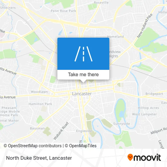 North Duke Street map