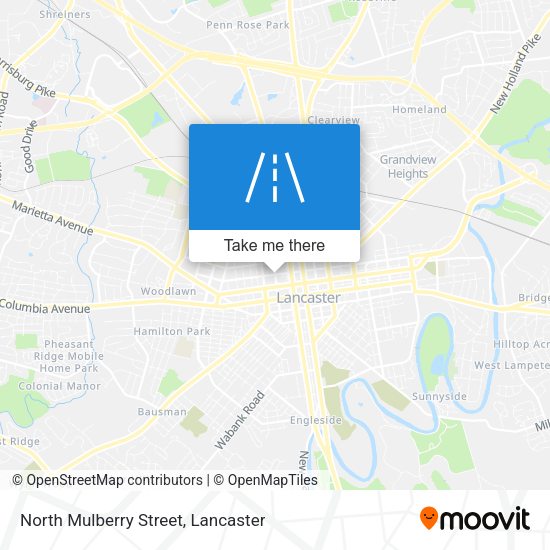 Mapa de North Mulberry Street