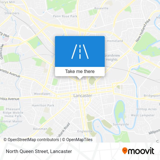 North Queen Street map