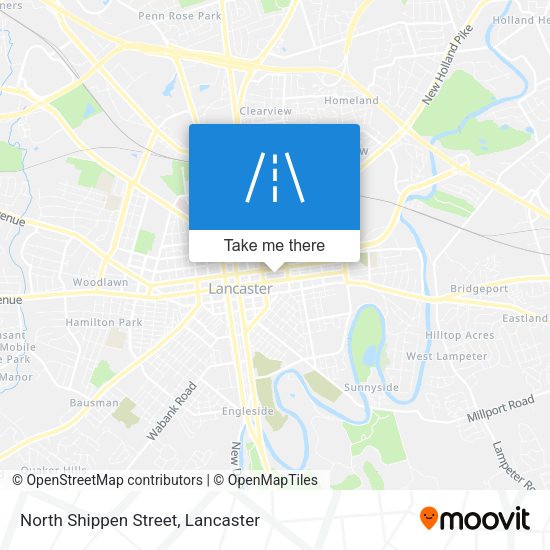 North Shippen Street map