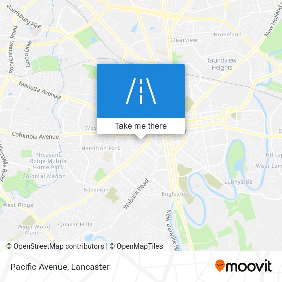 Mapa de Pacific Avenue