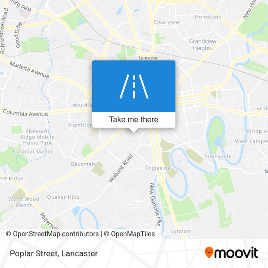 Mapa de Poplar Street