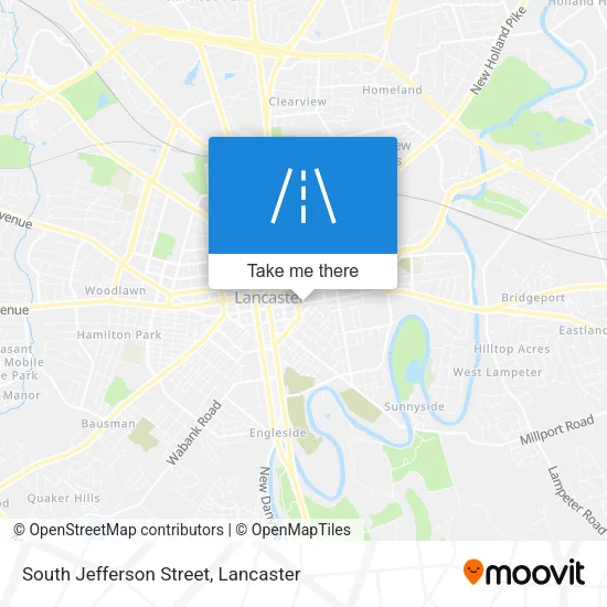 South Jefferson Street map