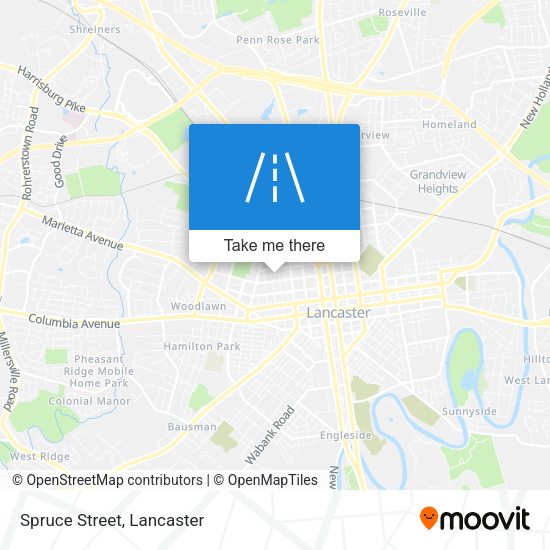 Mapa de Spruce Street