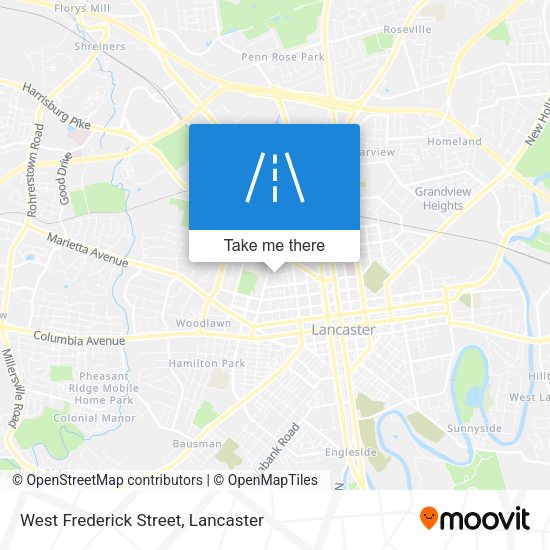 Mapa de West Frederick Street