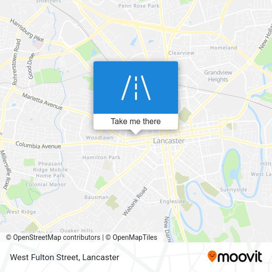 West Fulton Street map