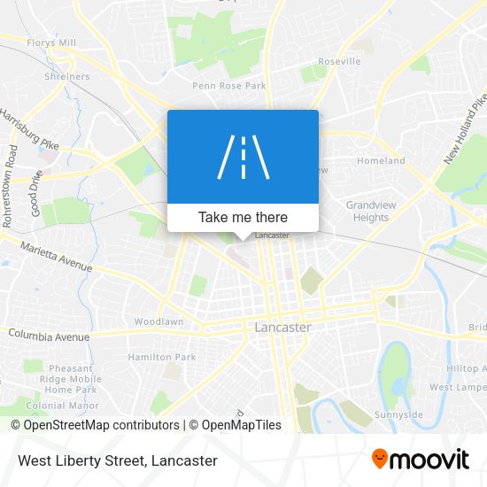 Mapa de West Liberty Street