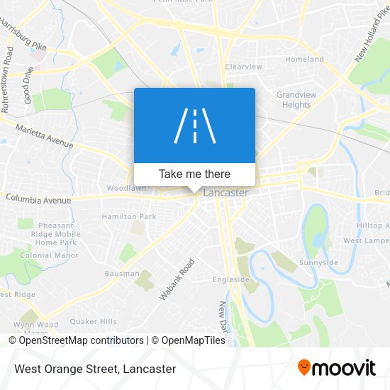 Mapa de West Orange Street