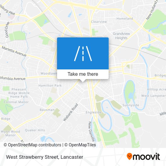 West Strawberry Street map
