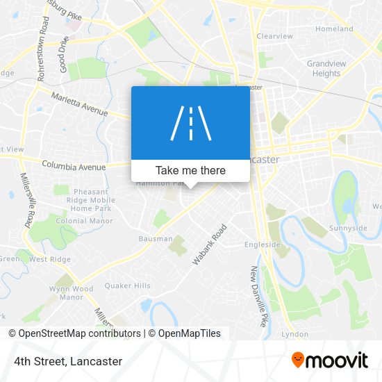Mapa de 4th Street