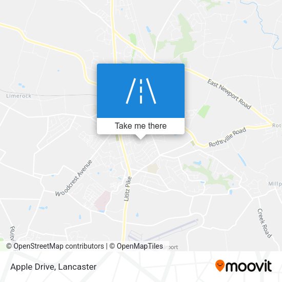 Apple Drive map