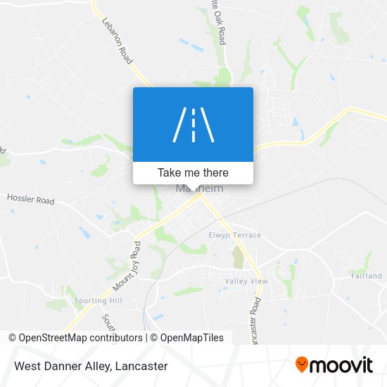 West Danner Alley map