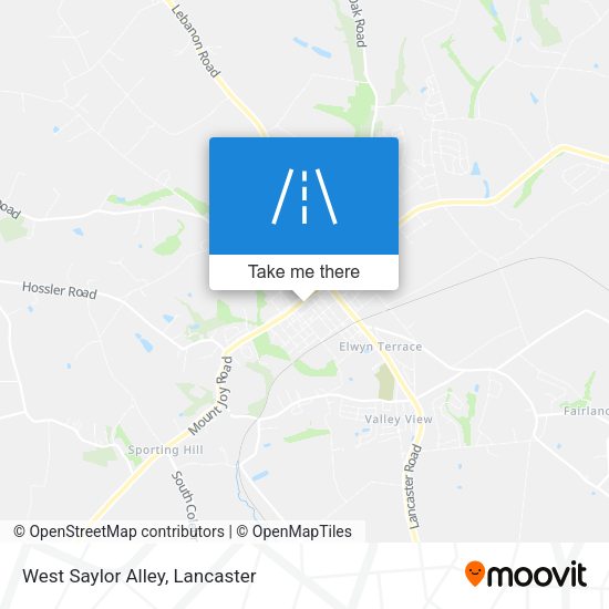 West Saylor Alley map