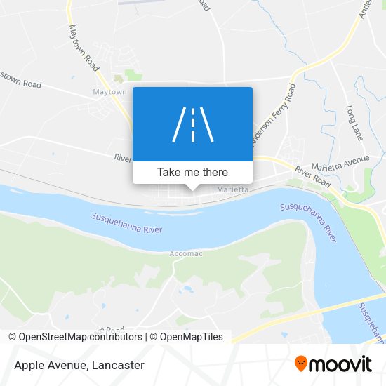 Apple Avenue map