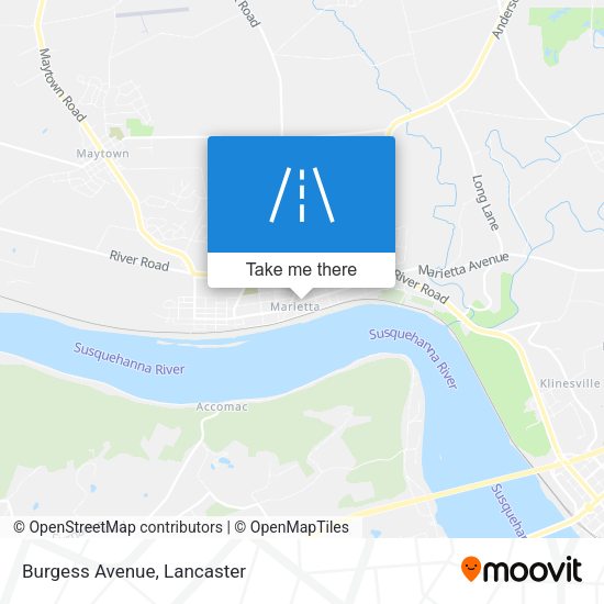 Mapa de Burgess Avenue