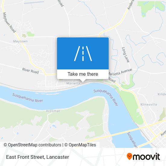 East Front Street map