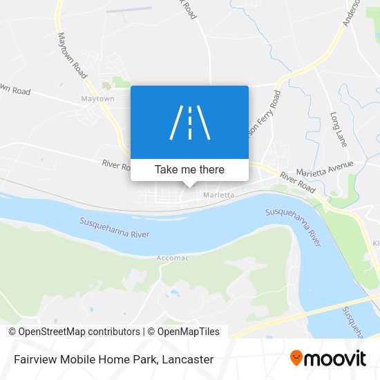 Mapa de Fairview Mobile Home Park