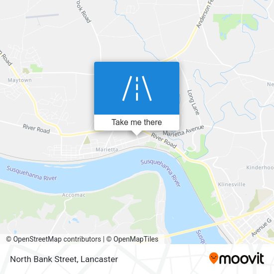 North Bank Street map