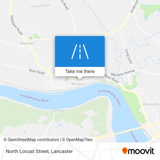 Mapa de North Locust Street
