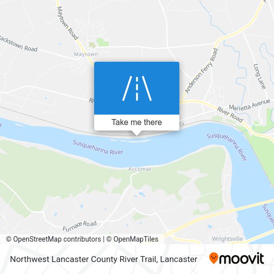 Northwest Lancaster County River Trail map