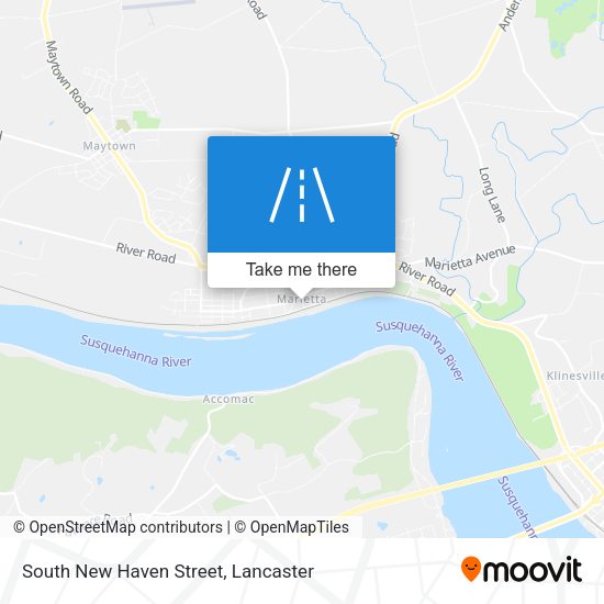 South New Haven Street map