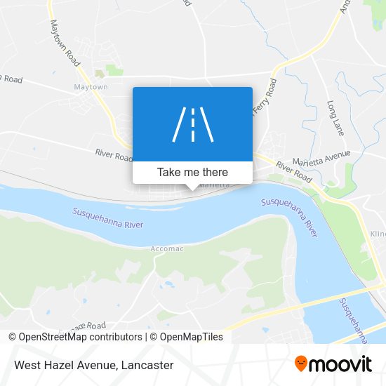 Mapa de West Hazel Avenue